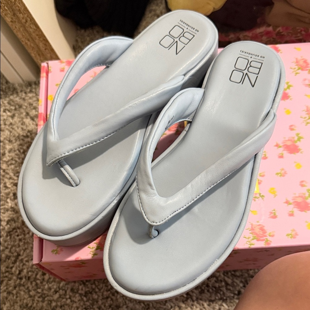 NOBO Women's Soft Blue Sandals